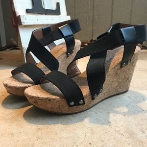 NWOT Lucky Brand Cork Wedges